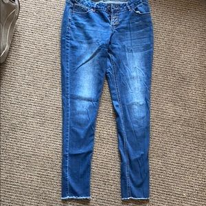 SB Suzanne Betro Denim S10 Raw Hem Skinny Jeans